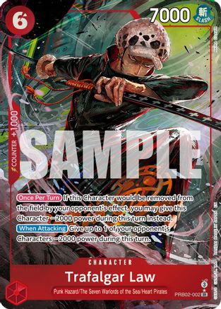 Trafalgar Law - PRB02-002 (Alternate Art) (PRB02-002) - Premium Booster -The Best- Vol. 2 Foil - Card Brawlers