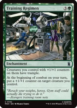 Training Regimen (MSH-192) - Marvel Super Heroes Foil - Card Brawlers