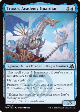 Traxos, Academy Guardian (FRA-222) - Reality Fracture Foil - Card Brawlers