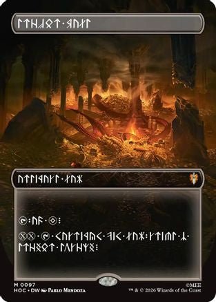 Treasure Vault (Borderless) (Dwarvish) (HOC-097) - The Hobbit: Eternal-Legal Foil - Card Brawlers