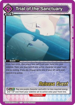 Trial of the Sanctuary (UEPR/REZ-1-098) - UE24BT ReZERO Starting Life in Another World Release Event Cards - Card Brawlers
