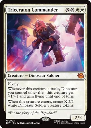 Triceraton Commander (TMT-025) - Teenage Mutant Ninja Turtles Foil - Card Brawlers