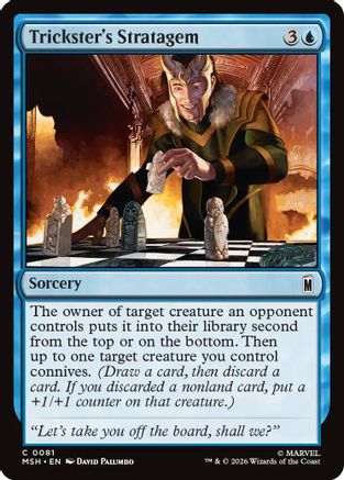 Trickster's Stratagem (MSH-081) - Marvel Super Heroes Foil - Card Brawlers