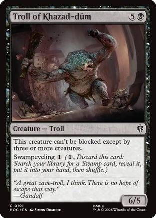 Troll of Khazad-dum (HOC-191) - The Hobbit: Eternal-Legal - Card Brawlers