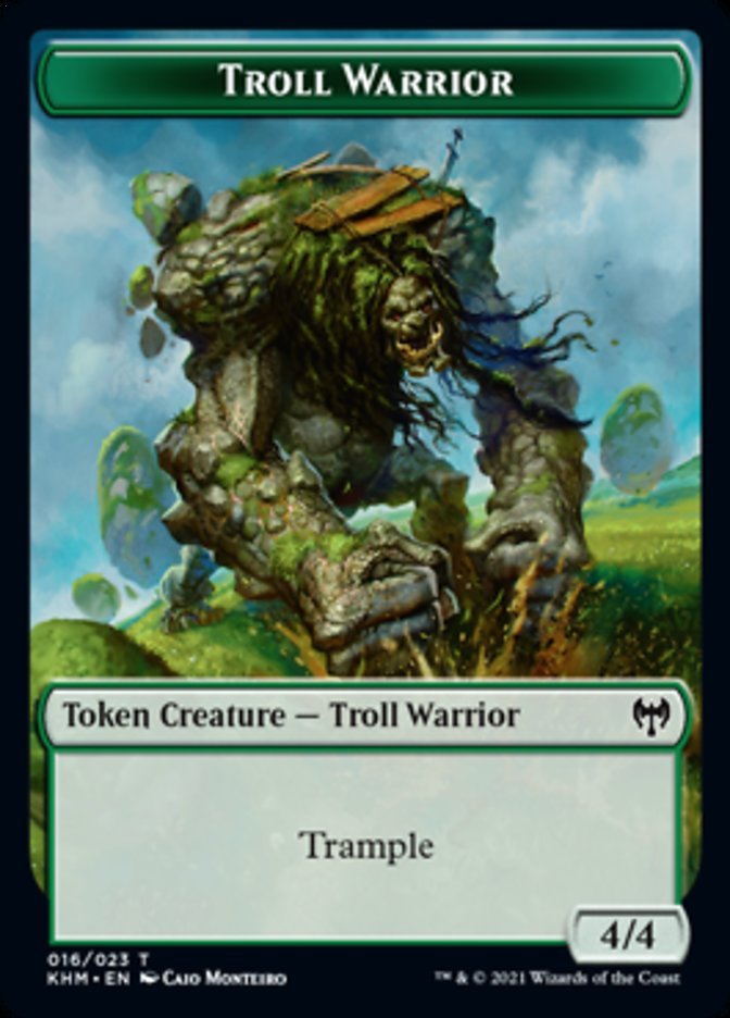 Troll Warrior Token [Kaldheim Tokens] - Card Brawlers