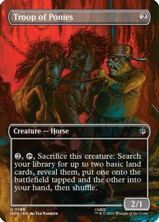 Troop of Ponies (Borderless) (HOB-199) - The Hobbit Foil - Card Brawlers