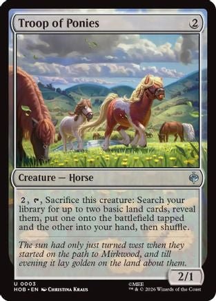 Troop of Ponies (HOB-003) - The Hobbit - Card Brawlers