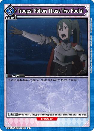 Troops! Follow Those Two Fools! (UE24BT/REZ-1-064) - UE24BT ReZERO Starting Life in Another World - Card Brawlers