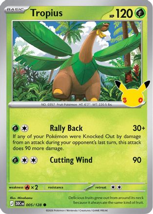 Tropius (005/null) - Holofoil [ME 30th Celebration] - Card Brawlers