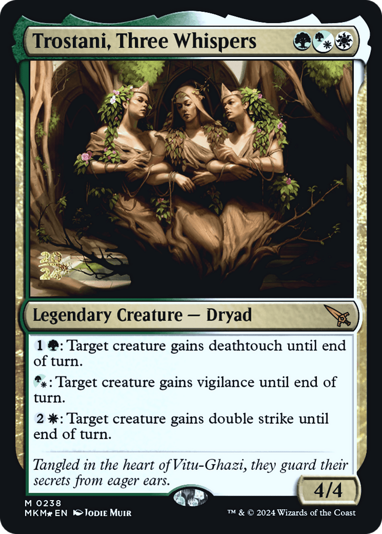 Trostani, Three Whispers [Murders at Karlov Manor Prerelease Promos] - Card Brawlers