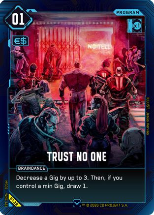 Trust No One (B139) - Welcome to Night City Beta - Card Brawlers