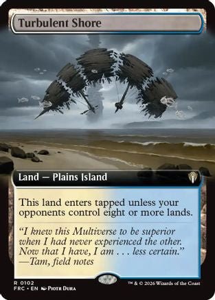 Turbulent Shore (Extended Art) (FRC-102) - Commander: Reality Fracture - Card Brawlers