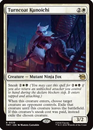 Turncoat Kunoichi (TMT-026) - Teenage Mutant Ninja Turtles Foil - Card Brawlers