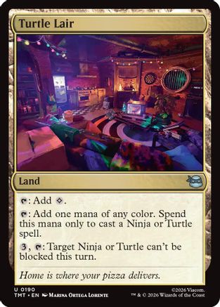 Turtle Lair (TMT-190) - Teenage Mutant Ninja Turtles - Card Brawlers
