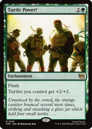 Turtle Power! (TMT-135) - Teenage Mutant Ninja Turtles Foil - Card Brawlers