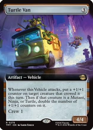 Turtle Van (Extended Art) (TMT-278) - Teenage Mutant Ninja Turtles Foil - Card Brawlers