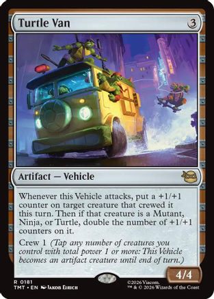 Turtle Van (TMT-181) - Teenage Mutant Ninja Turtles Foil - Card Brawlers