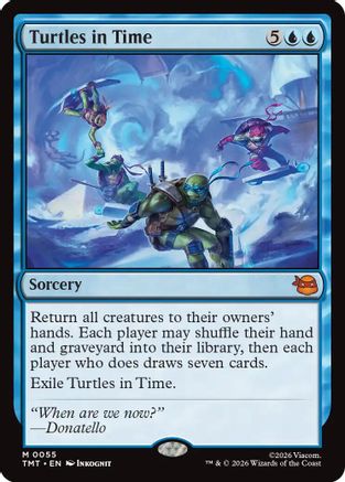 Turtles in Time (TMT-055) - Teenage Mutant Ninja Turtles Foil - Card Brawlers