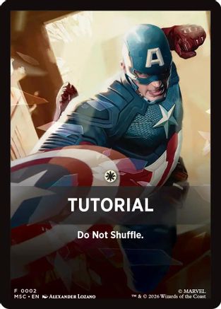 Tutorial Theme Card (0002) (MSC-002) - Commander: Marvel Super Heroes - Card Brawlers