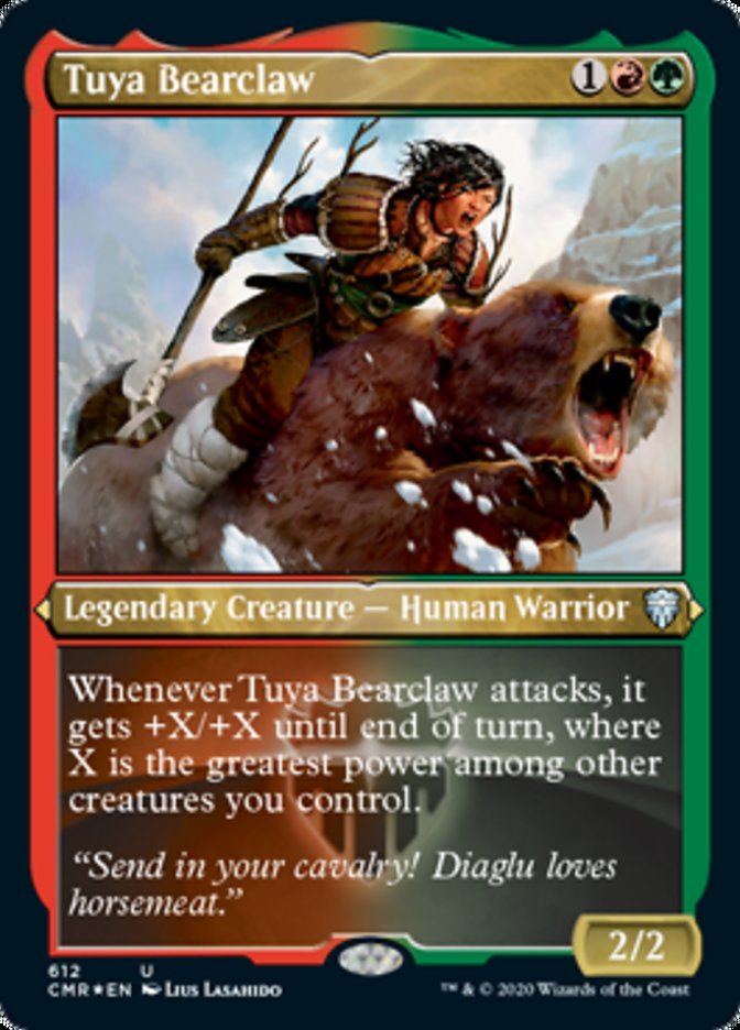 Tuya Bearclaw (Etched) [Commander Legends] - Card Brawlers