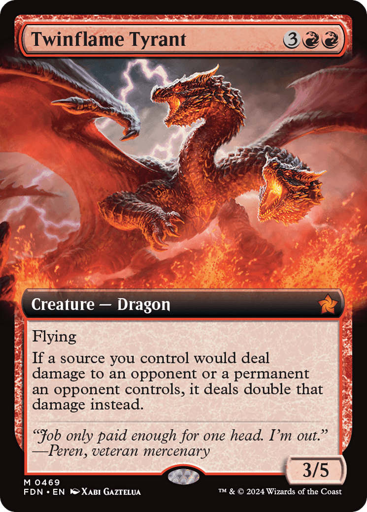 Twinflame Tyrant (Extended Art) [Foundations] - Card Brawlers