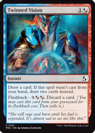 Twinned Vision (FRA-157) - Reality Fracture Foil - Card Brawlers