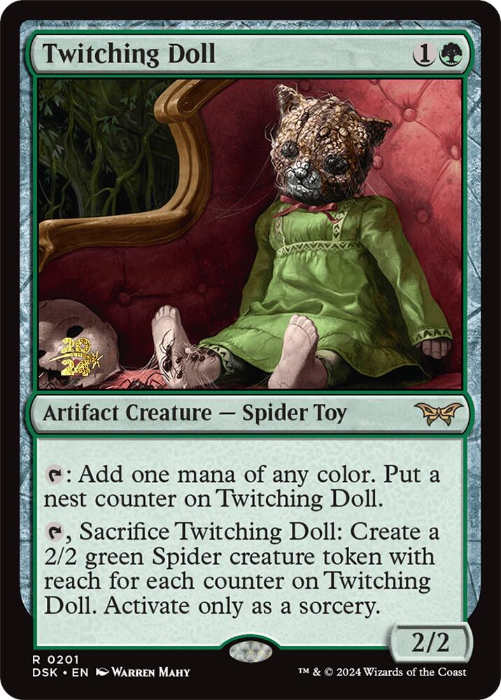 Twitching Doll [Duskmourn: House of Horror Prerelease Promos] - Card Brawlers