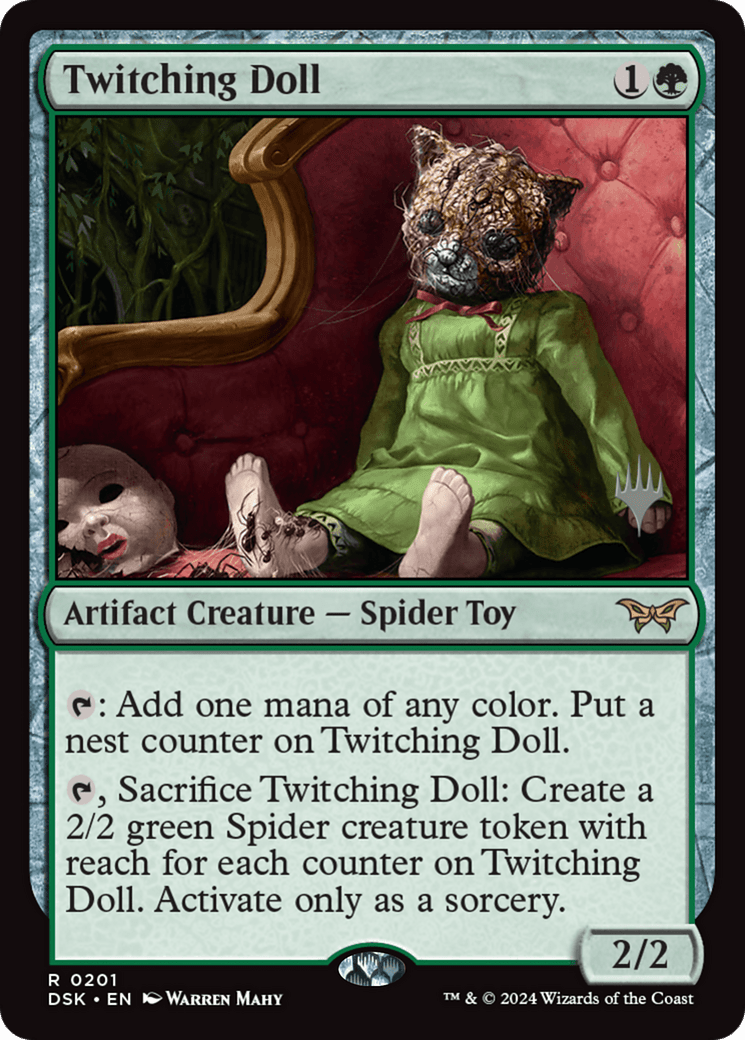 Twitching Doll (Promo Pack) [Duskmourn: House of Horror Promos] - Card Brawlers