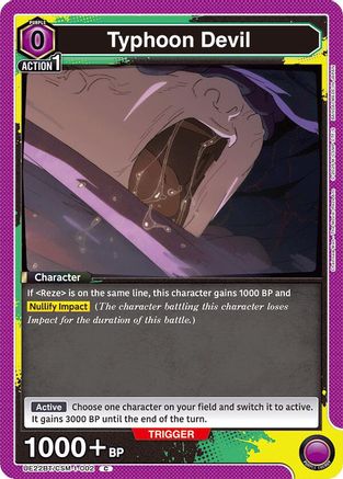 Typhoon Devil (UE22BT/CSM-1-002) - UE22BT CHAINSAW MAN - Card Brawlers