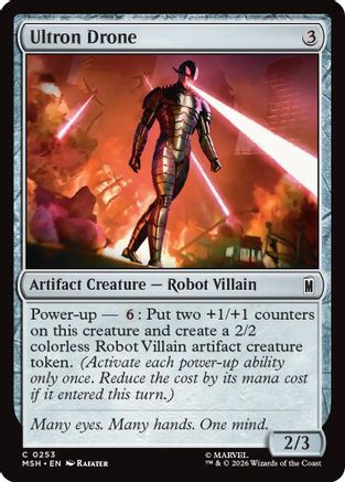 Ultron Drone (MSH-253) - Marvel Super Heroes - Card Brawlers