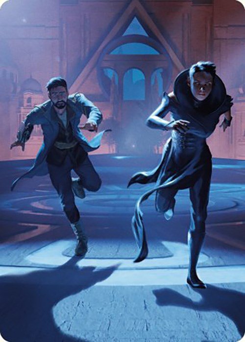 Unauthorized Exit Art Card [Murders at Karlov Manor Art Series] - Card Brawlers