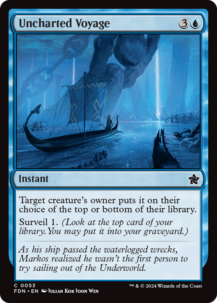 Uncharted Voyage [Foundations] - Card Brawlers