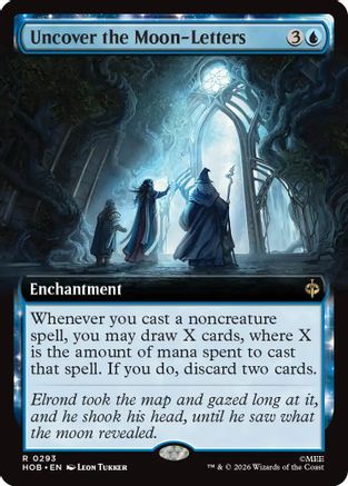 Uncover the Moon-Letters (Extended Art) (HOB-293) - The Hobbit Foil - Card Brawlers