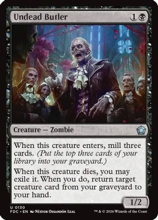 Undead Butler (FDC-130) - Commander: Foundations - Card Brawlers