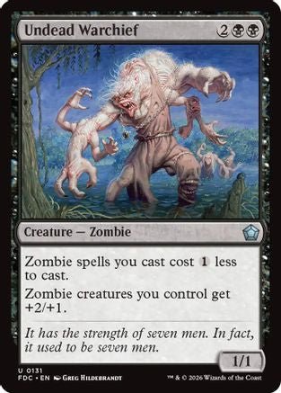 Undead Warchief (FDC-131) - Commander: Foundations - Card Brawlers