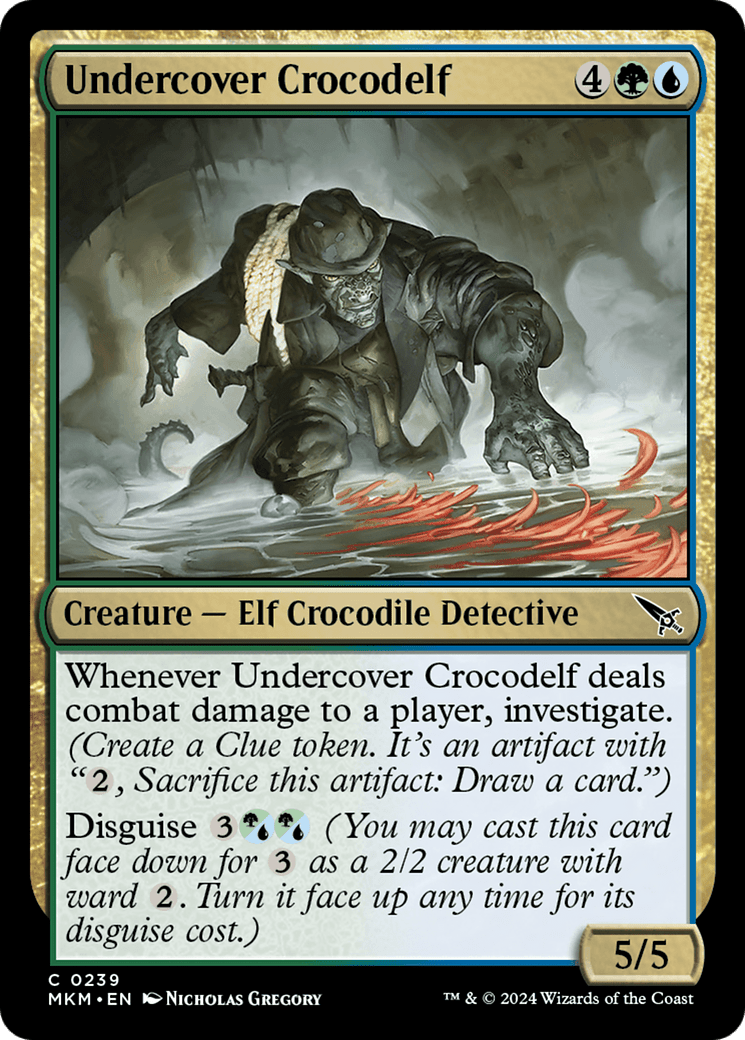 Undercover Crocodelf (White) [Murders at Karlov Manor] - Card Brawlers