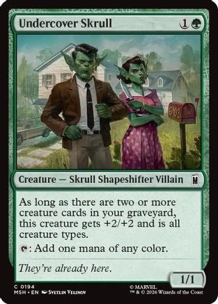 Undercover Skrull (MSH-194) - Marvel Super Heroes - Card Brawlers