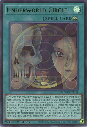 Underworld Circle (MAMO-EN021) - Magnificent Monsters 1st Edition - Card Brawlers