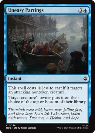 Uneasy Partings (HOB-058) - The Hobbit - Card Brawlers