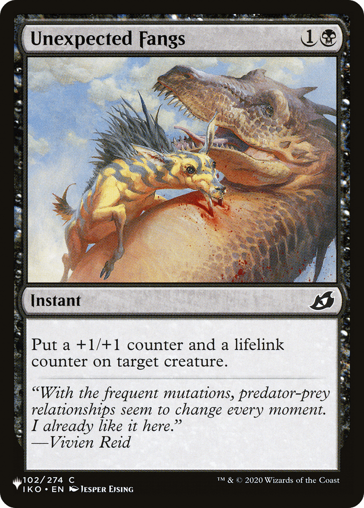 Unexpected Fangs [The List] - Card Brawlers