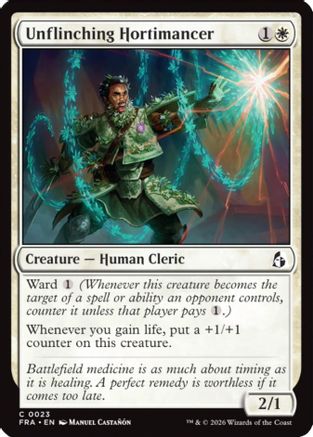 Unflinching Hortimancer (FRA-023) - Reality Fracture Foil - Card Brawlers
