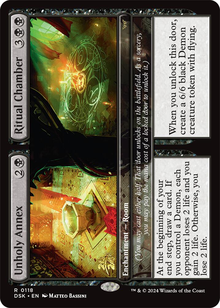 Unholy Annex // Ritual Chamber [Duskmourn: House of Horror Prerelease Promos] - Card Brawlers