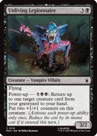 Unliving Legionnaire (MSH-119) - Marvel Super Heroes Foil - Card Brawlers