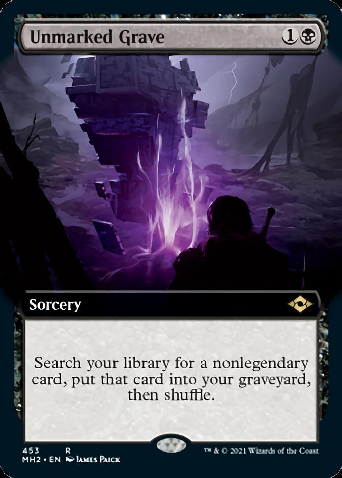 Unmarked Grave (Extended Art) [Modern Horizons 2] - Card Brawlers