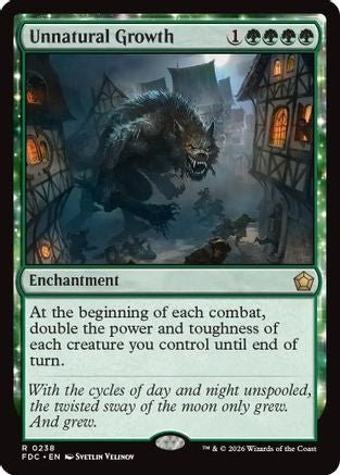 Unnatural Growth (FDC-238) - Commander: Foundations - Card Brawlers