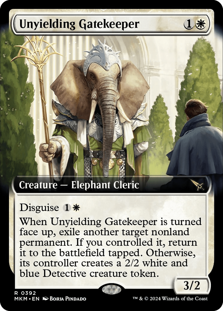 Unyielding Gatekeeper (Extended Art) [Murders at Karlov Manor] - Card Brawlers