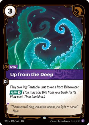 Up from the Deep (100/166) - Vendetta Foil - Card Brawlers