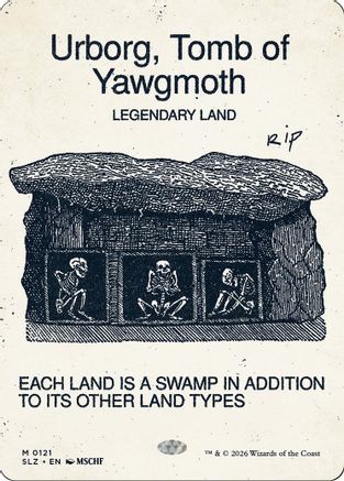 Urborg, Tomb of Yawgmoth (0121) (SLZ-121) - Secret Lair x MSCHF: The Zeta Set - Card Brawlers