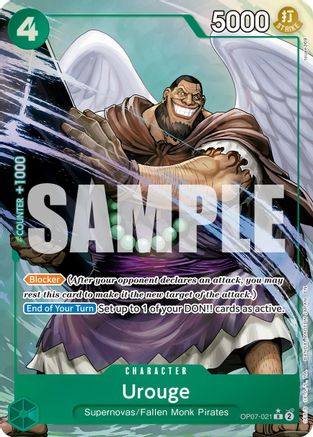 Urouge (Alternate Art) (OP07-021) - Premium Booster -The Best- Vol. 2 Foil - Card Brawlers