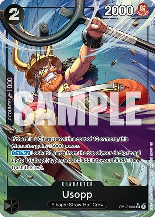 Usopp (Alternate Art) (OP17-080) - The World's Strongest Warriors Foil - Card Brawlers